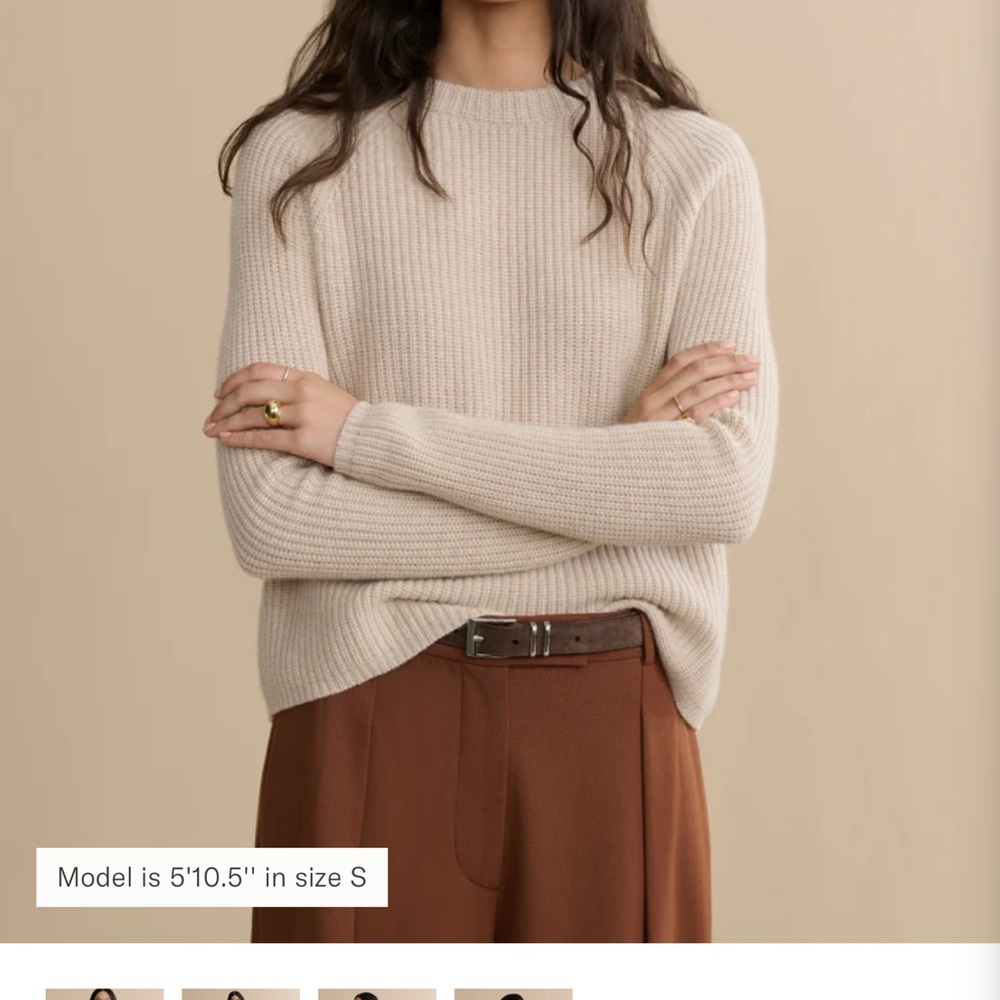 Jenni kayne cashmere fisherman sweater